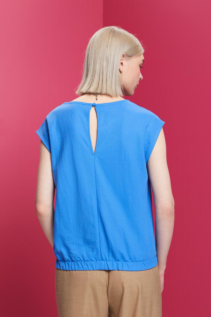 Ärmellose Bluse, BRIGHT BLUE, detail image number 3