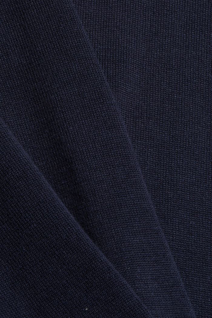 Basic Pullover aus 100% Pima Baumwolle, NAVY, detail image number 4