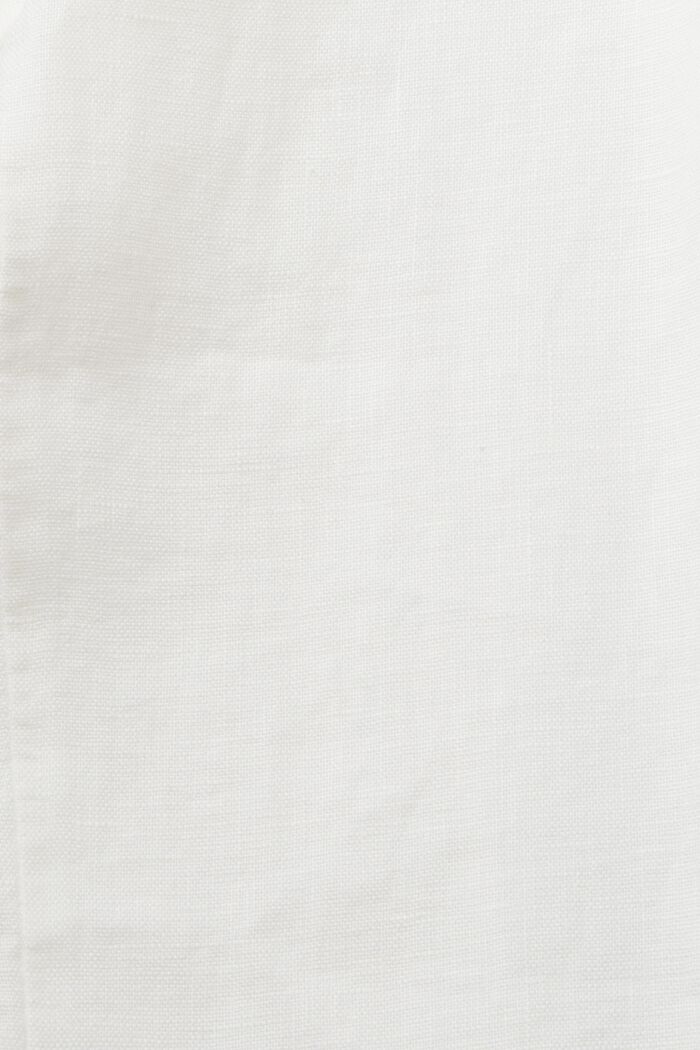 Leinenhose mit weitem Bein, OFF WHITE, detail image number 6