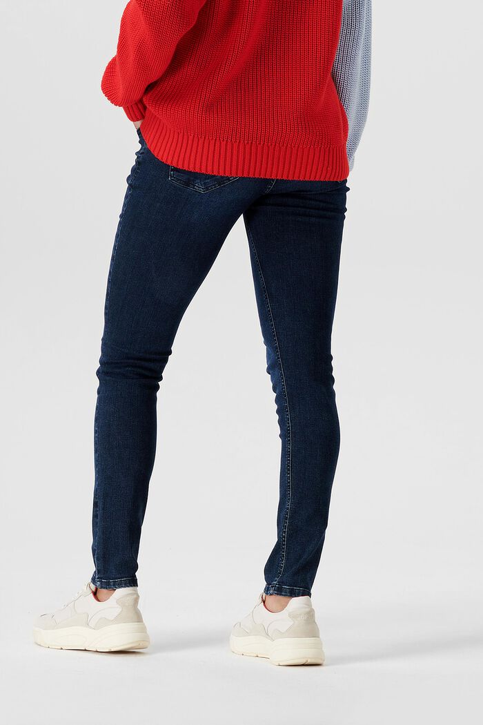 Skinny Fit Jeans mit Überbauchbund, NEW DARKWASH, detail image number 1