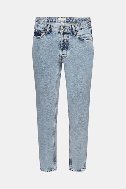 Straight Leg Jeans, BLUE LIGHT WASHED, overview
