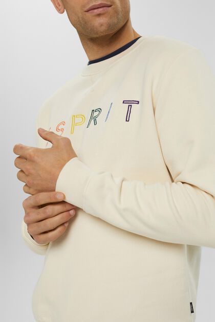 Recycelt: Sweatshirt mit Logostickerei