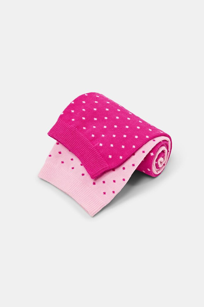 2er-Set Socken mit Polka Dots, Bio-Baumwolle, ROSE / PINK, detail image number 2