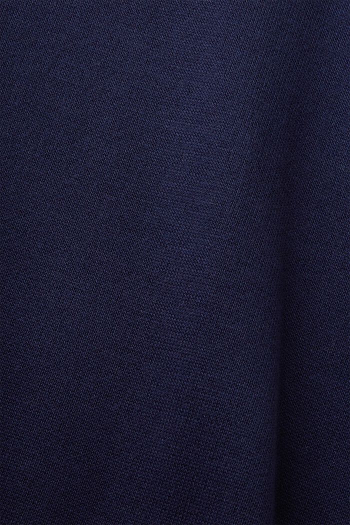 Recycelt: Poncho aus Doubleface-Strick, NAVY, detail image number 3