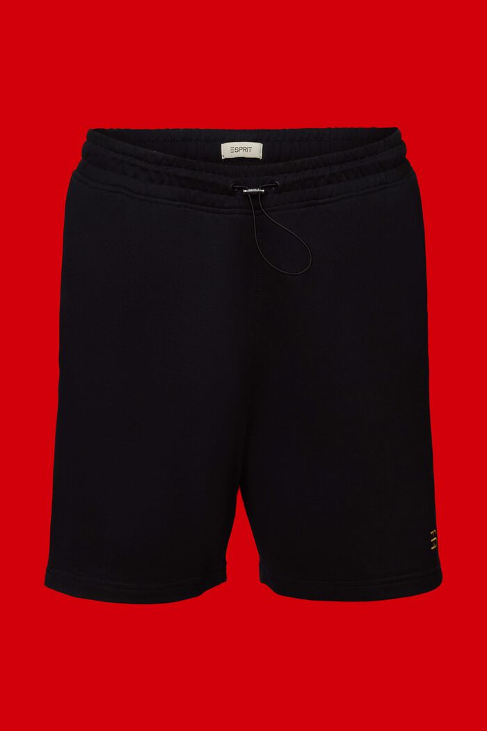 Sweat-Shorts, 100% Baumwolle, BLACK, detail image number 5