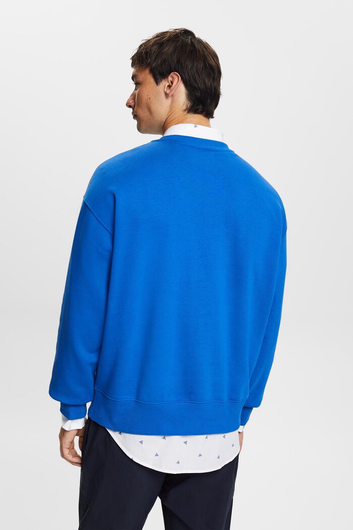 Sweatshirt mit Logostickerei, BRIGHT BLUE, detail image number 3