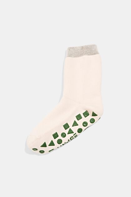Anti-Rutsch-Socken aus Bio-Baumwoll-Mix, ORCHID, overview