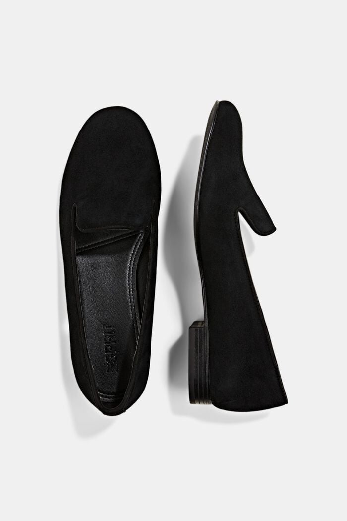 Loafer aus Veloursleder, BLACK, detail image number 1