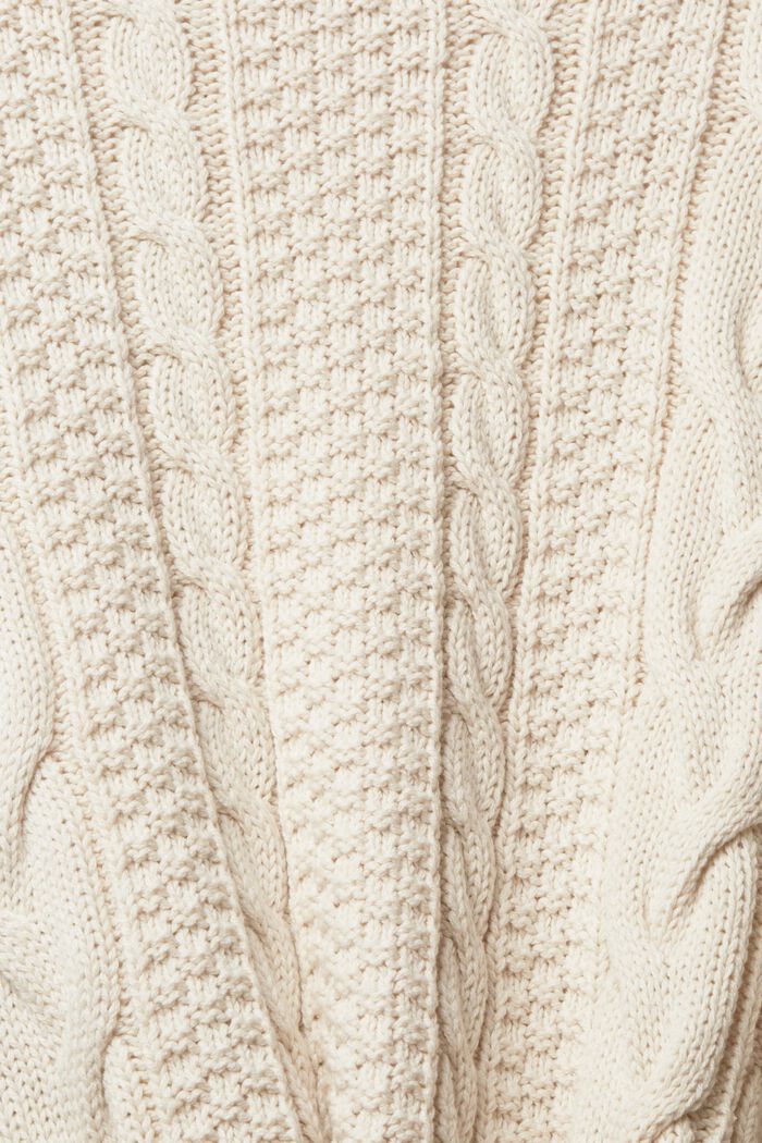 Pullover mit Zopf-Muster, OFF WHITE, detail image number 5