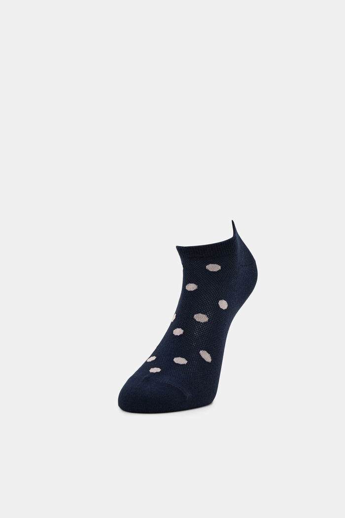 2er-Pack: Sneaker-Socken mit Tupfen, MARINE, detail image number 2