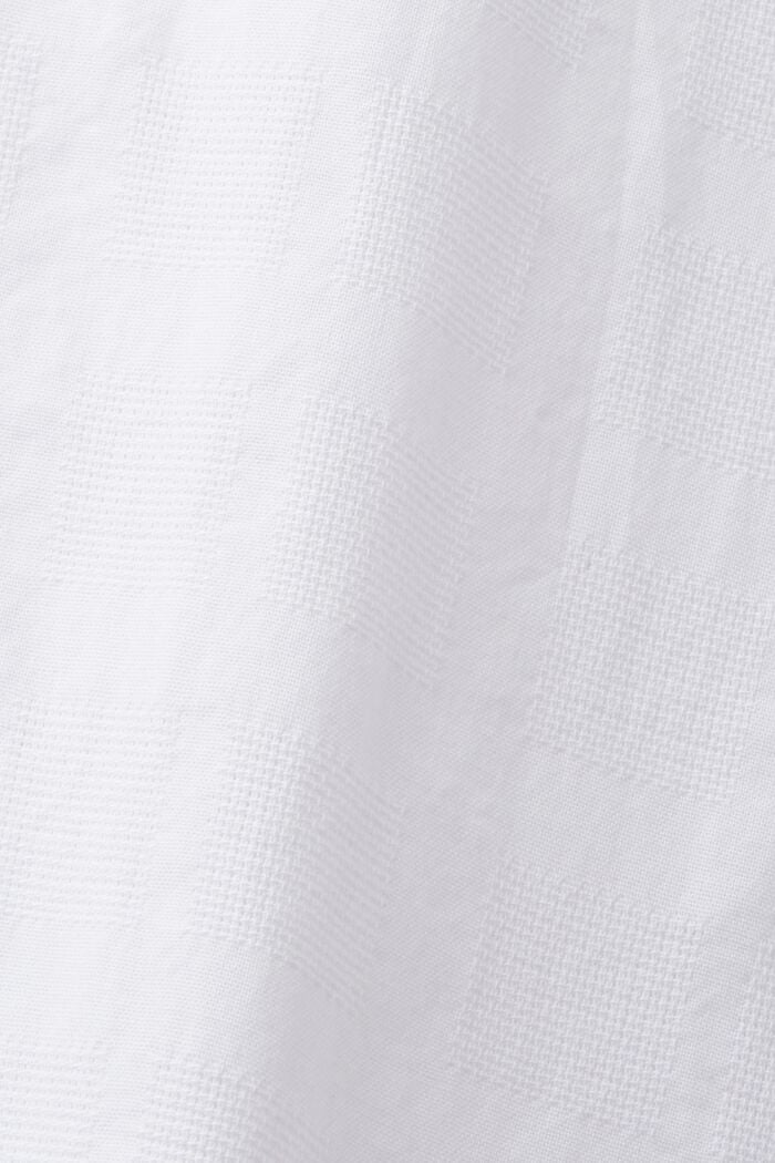 Strukturiertes Baumwollhemd, WHITE, detail image number 6