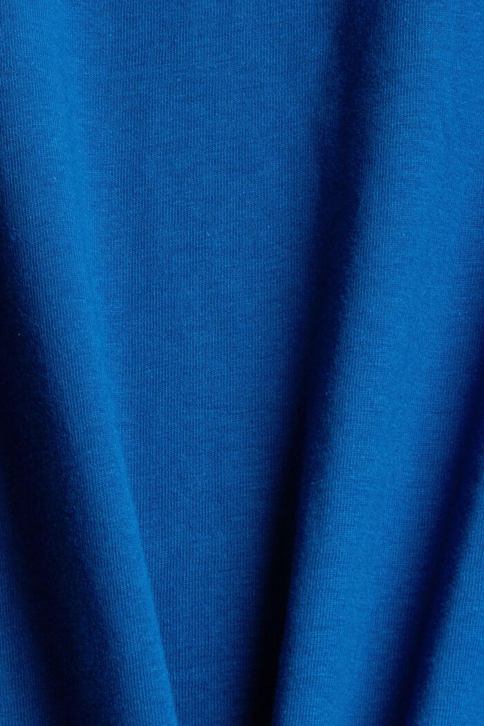 Jersey-Shirt aus 100% Baumwolle, BRIGHT BLUE, detail image number 4