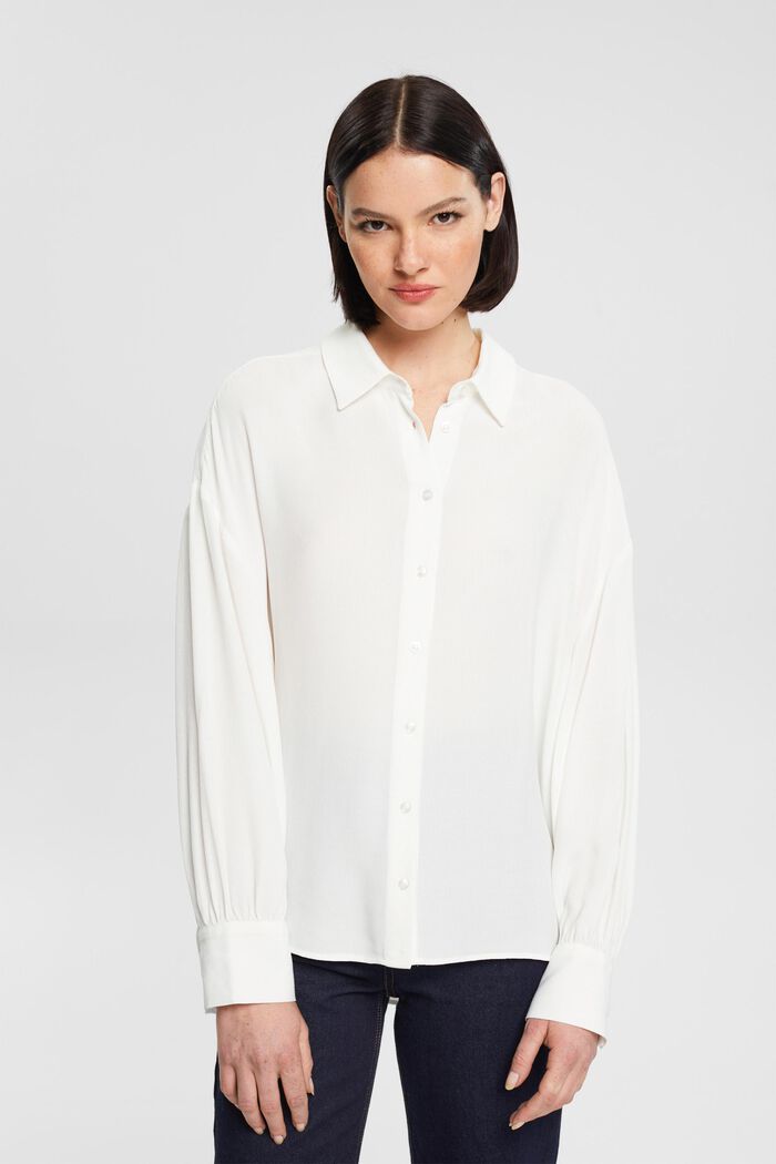 T-Shirt in Hemdblusen-Optik, OFF WHITE, detail image number 0