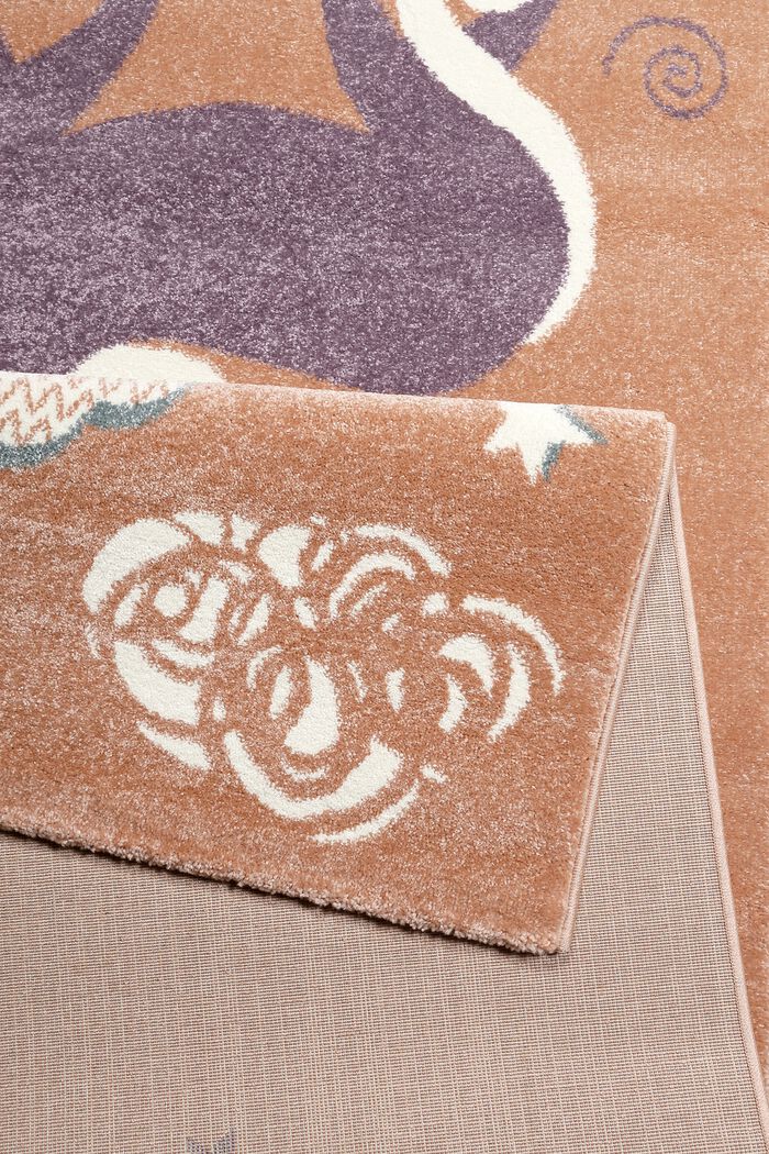 Kinder-Kurzflor Teppich mit Einhorn-Motiv, LIGHT SALMON, detail image number 2