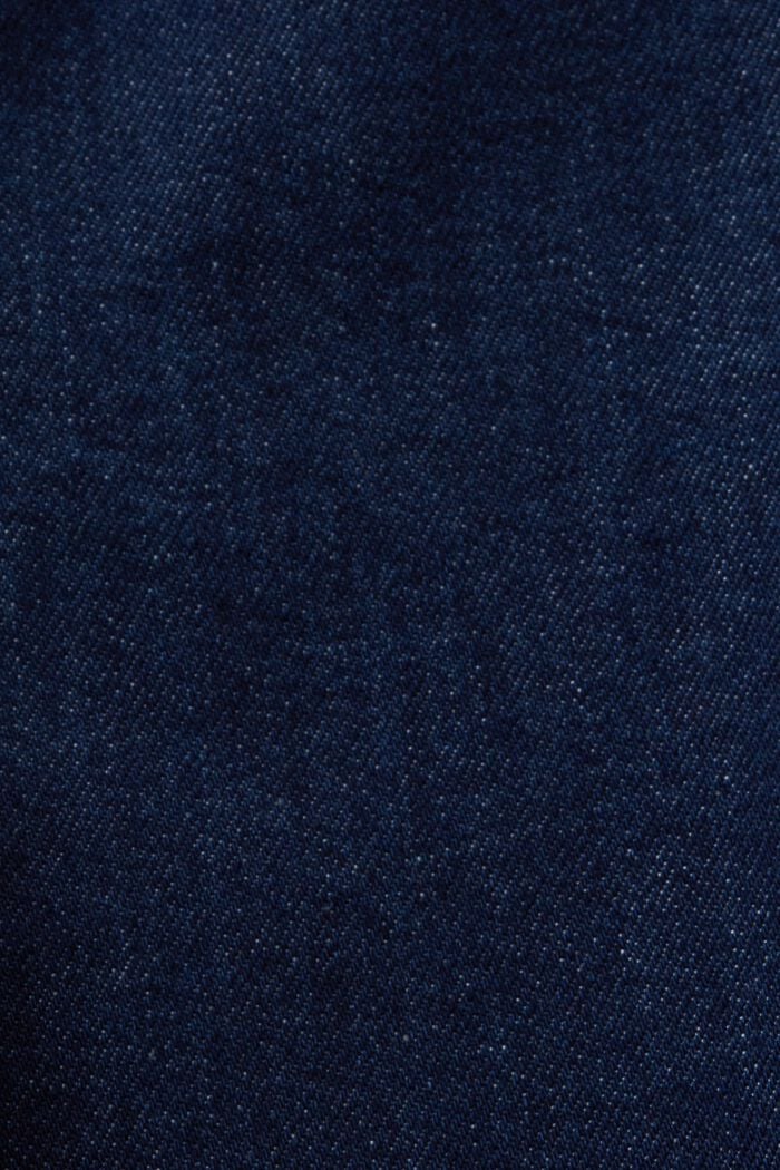 High-Rise-Jeans mit geradem Bein, BLUE RINSE, detail image number 6