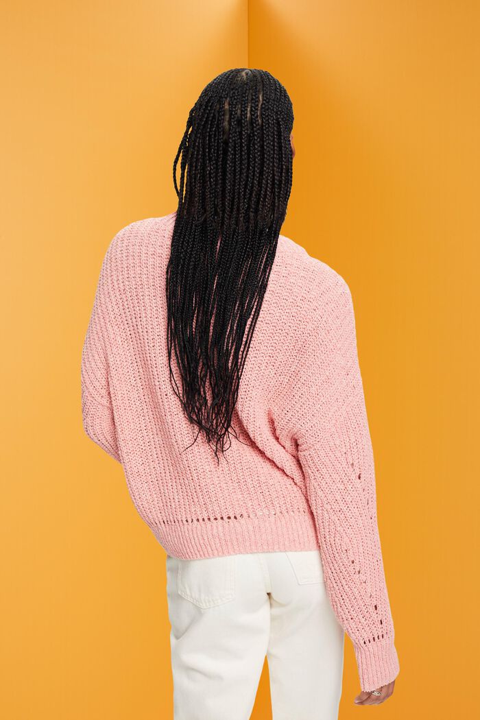 Pullover mit Zopf-Muster, PINK, detail image number 3