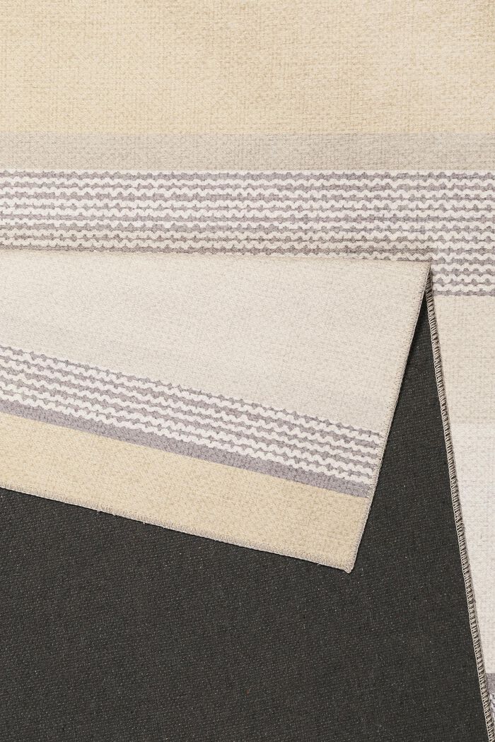 Kurzflor-Teppich mit Streifenmuster, SAND, detail image number 2