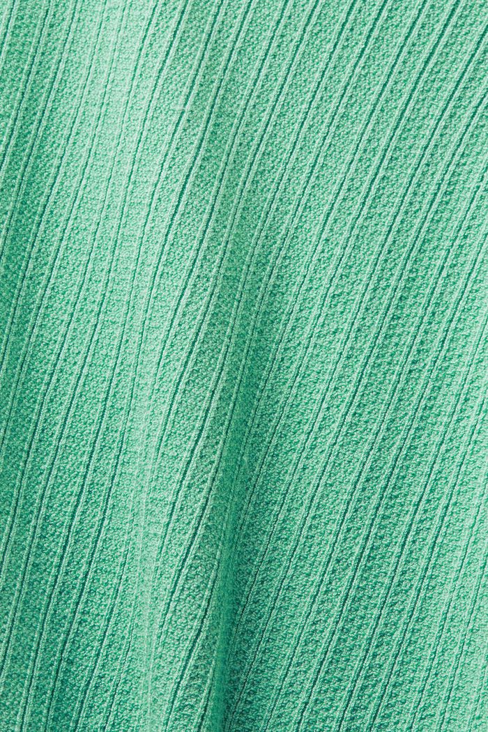 Rippstrick-Kapuzenpullover mit Reißverschluss, DUSTY GREEN, detail image number 6