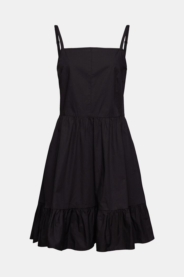 Kleid mit Volantsaum, BLACK, detail image number 5