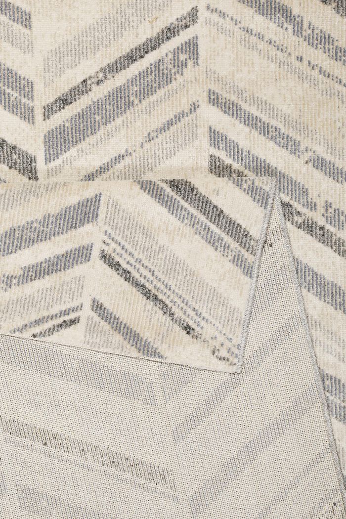 Kurzflor-Teppich mit Zickzack-Muster, LIGHT GREY, detail image number 2