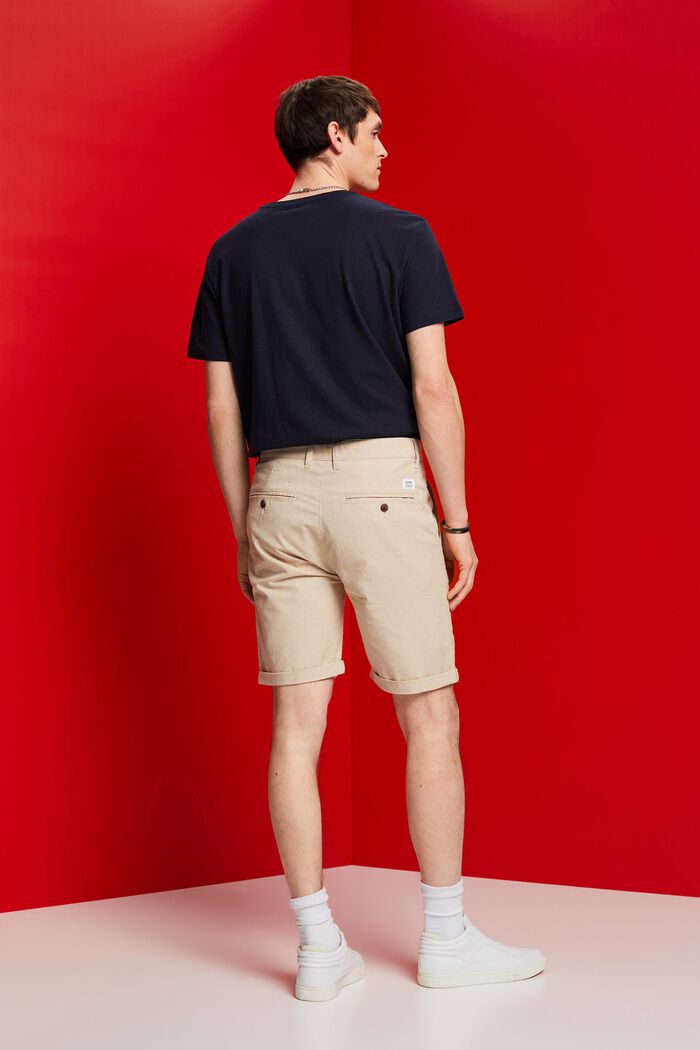 Zweifarbige Chino-Shorts, LIGHT BEIGE, detail image number 3