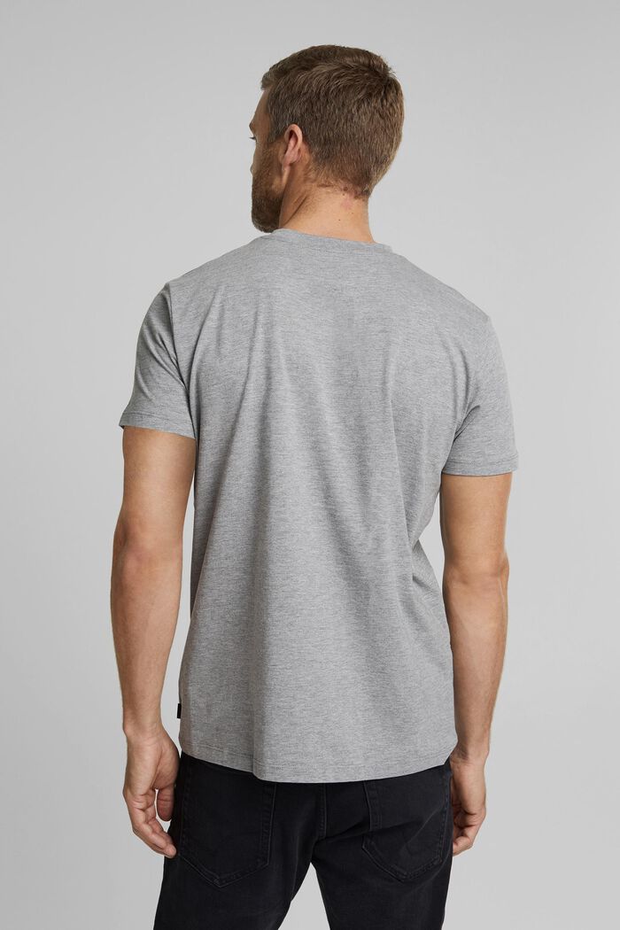 Jersey-T-Shirt mit Organic Cotton, MEDIUM GREY, detail image number 3