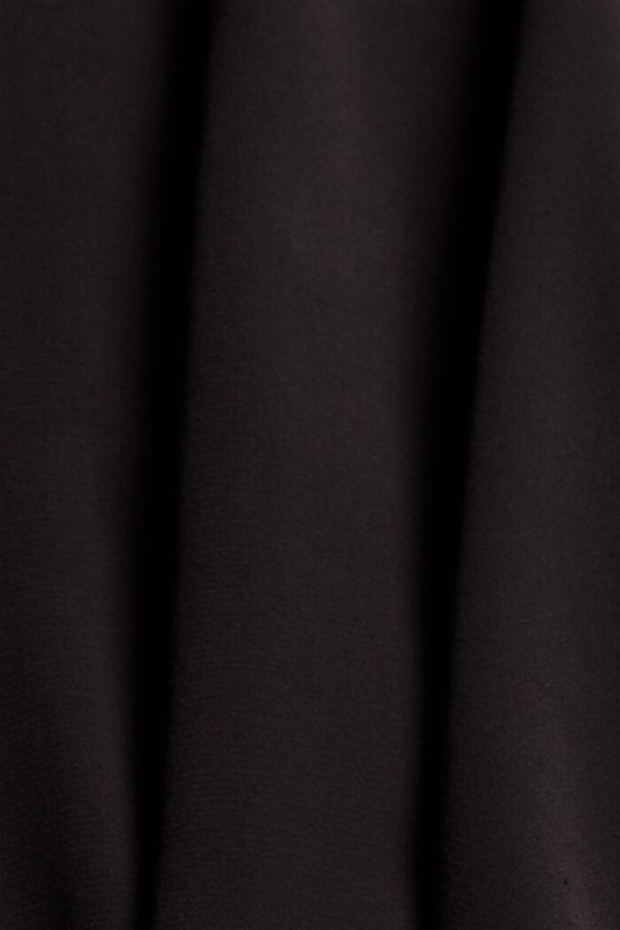 Bluse mit breiten Manschetten, LENZING™ ECOVERO™, BLACK, detail image number 4