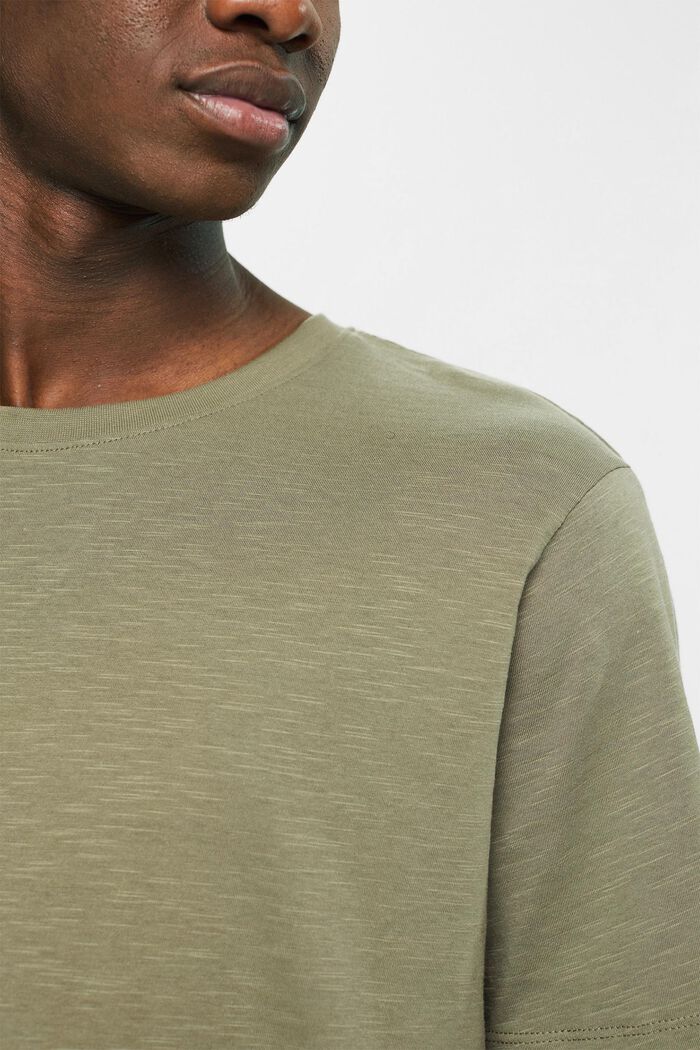 Jersey T-Shirt, 100% Baumwolle, KHAKI GREEN, detail image number 2