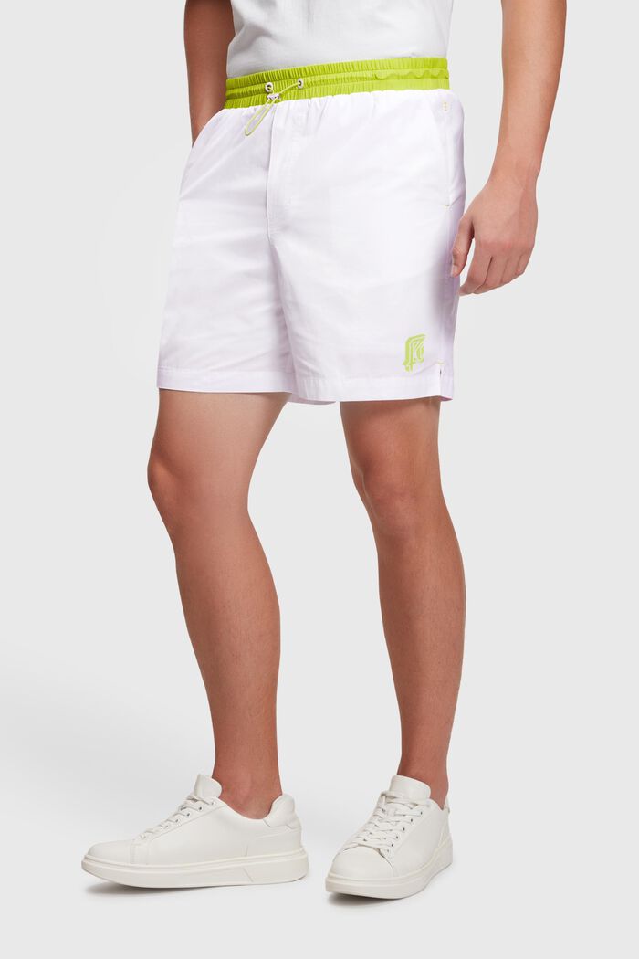 Neon-Shorts mit lockererem Bund, WHITE, detail image number 0