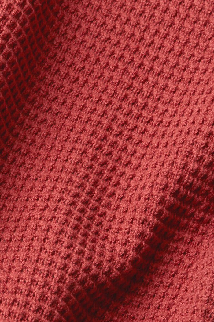 Pullover aus Strukturstrick, TERRACOTTA, detail image number 5