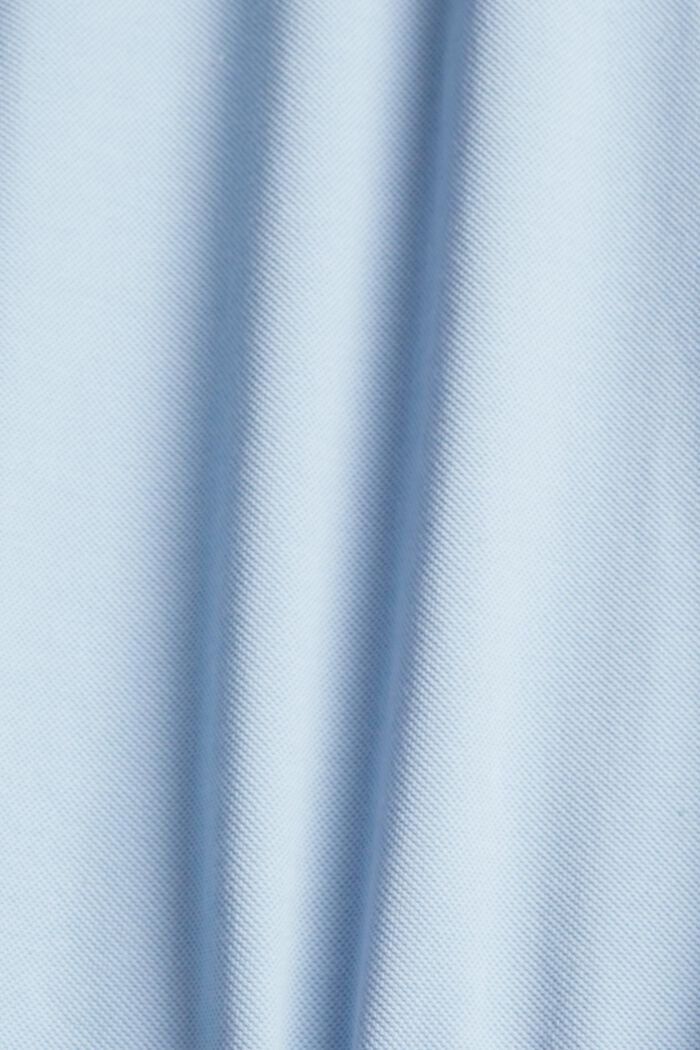 Polohemd aus 100% Pima-Baumwolle, LIGHT BLUE, detail image number 4
