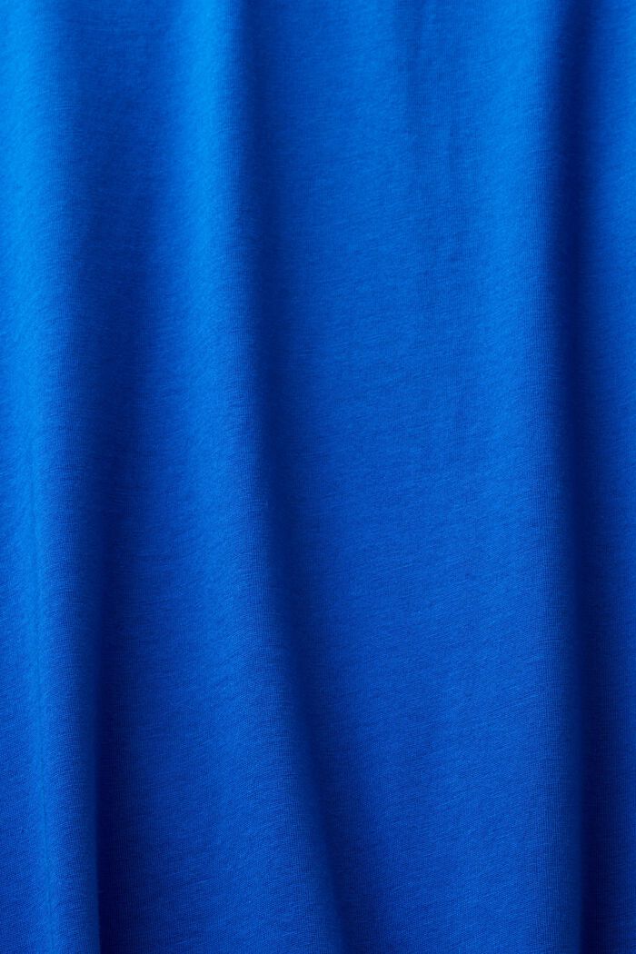 Jersey-T-Shirt mit Rundhalsausschnitt, BRIGHT BLUE, detail image number 5