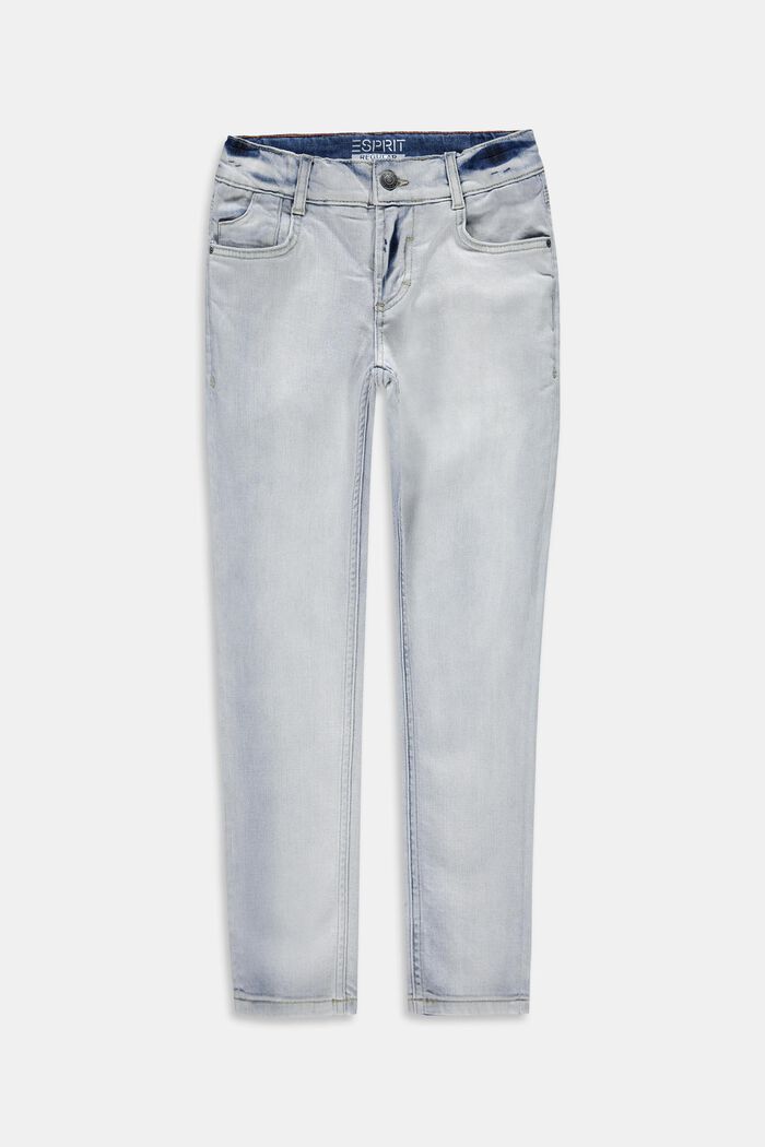 Stretch-Jeans mit Verstellbund, BLUE BLEACHED, detail image number 0