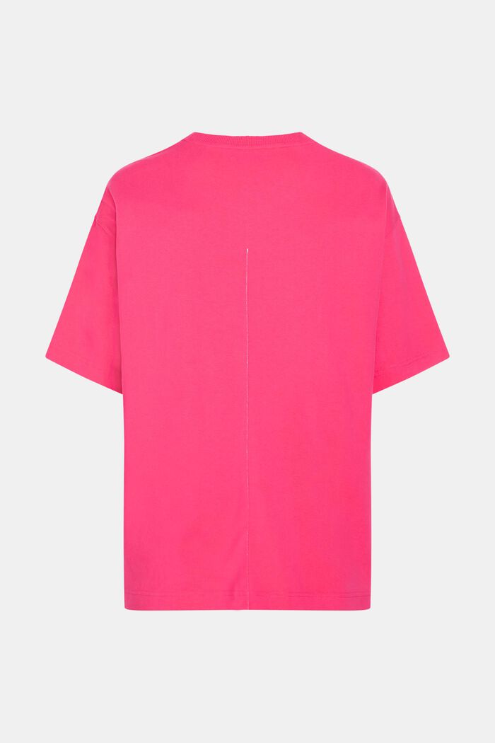 Relaxed Fit T-Shirt mit farbigem Dolphin-Batch, PINK FUCHSIA, detail image number 5