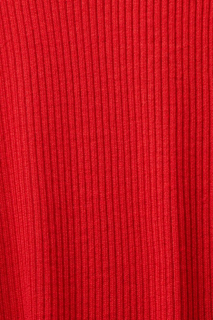Rippstrick-Cardigan, RED, detail image number 4