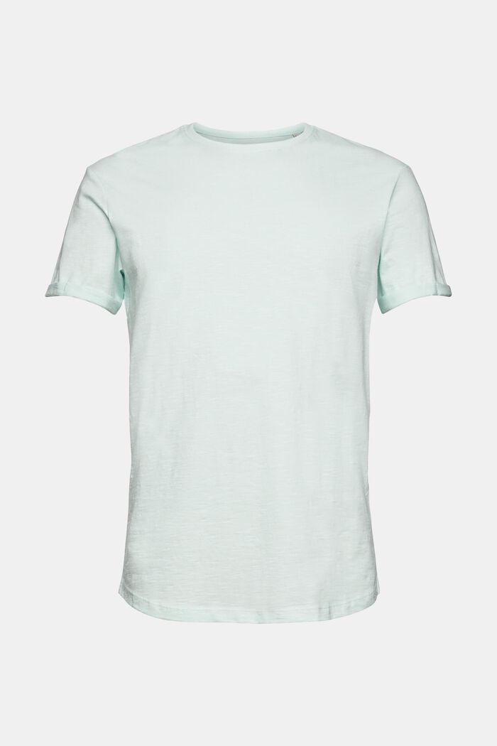 T-Shirt aus 100& Baumwolle, LIGHT AQUA GREEN, overview