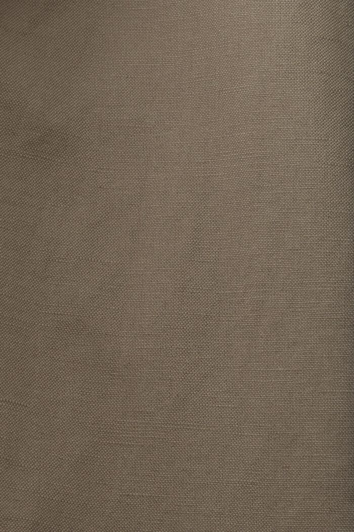 Hose aus Baumwoll- und Leinenmix, DUSTY GREEN, detail image number 7