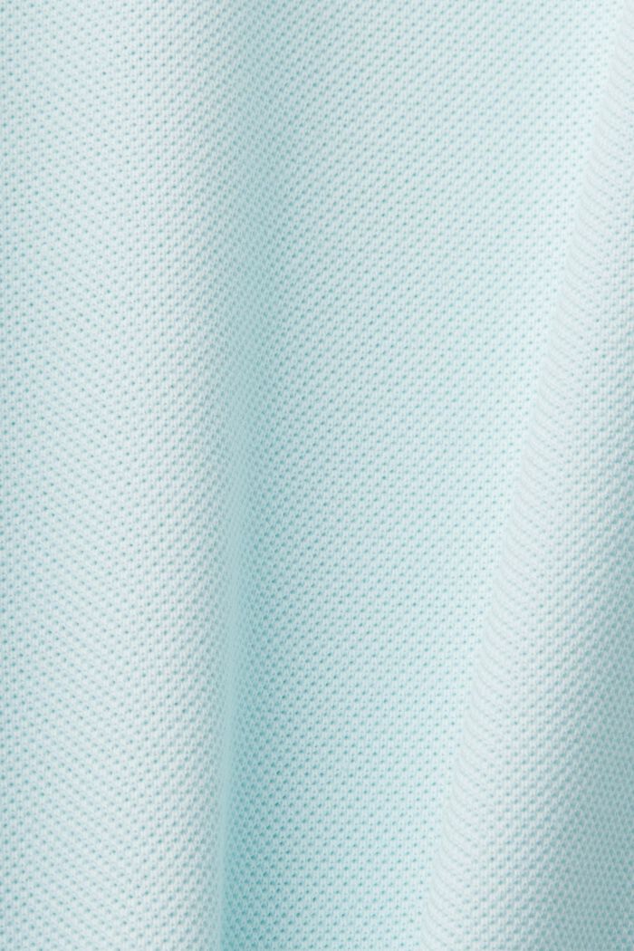 Poloshirt aus Baumwoll-Piqué, LIGHT AQUA GREEN, detail image number 5