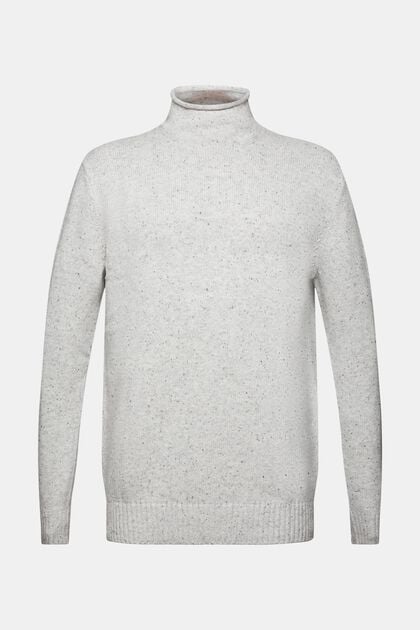 Pullover mit Stehkragen aus Wollmix