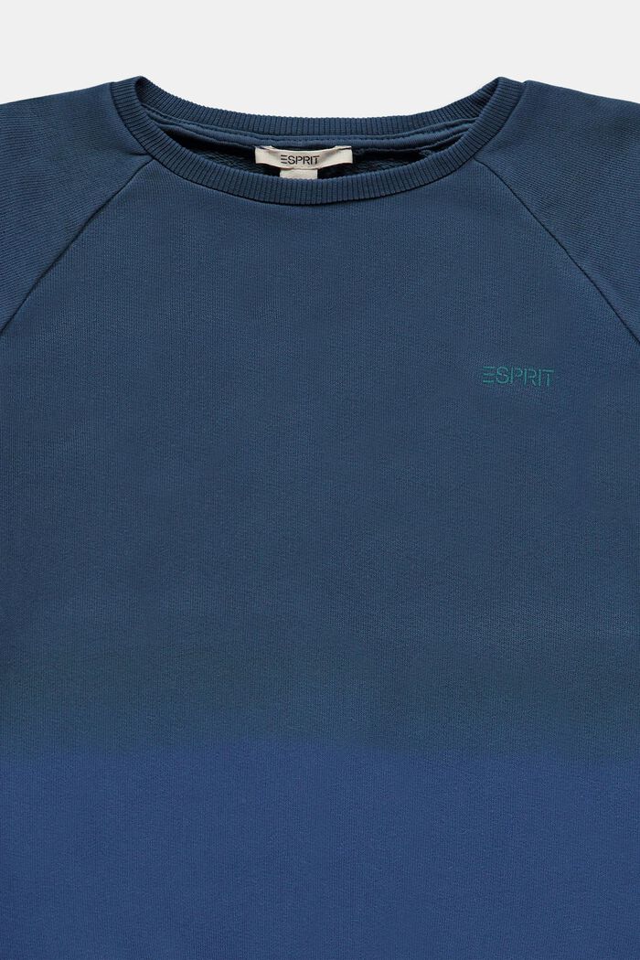 Sweatshirt in Tie-Dye-Optik, TEAL GREEN, detail image number 2