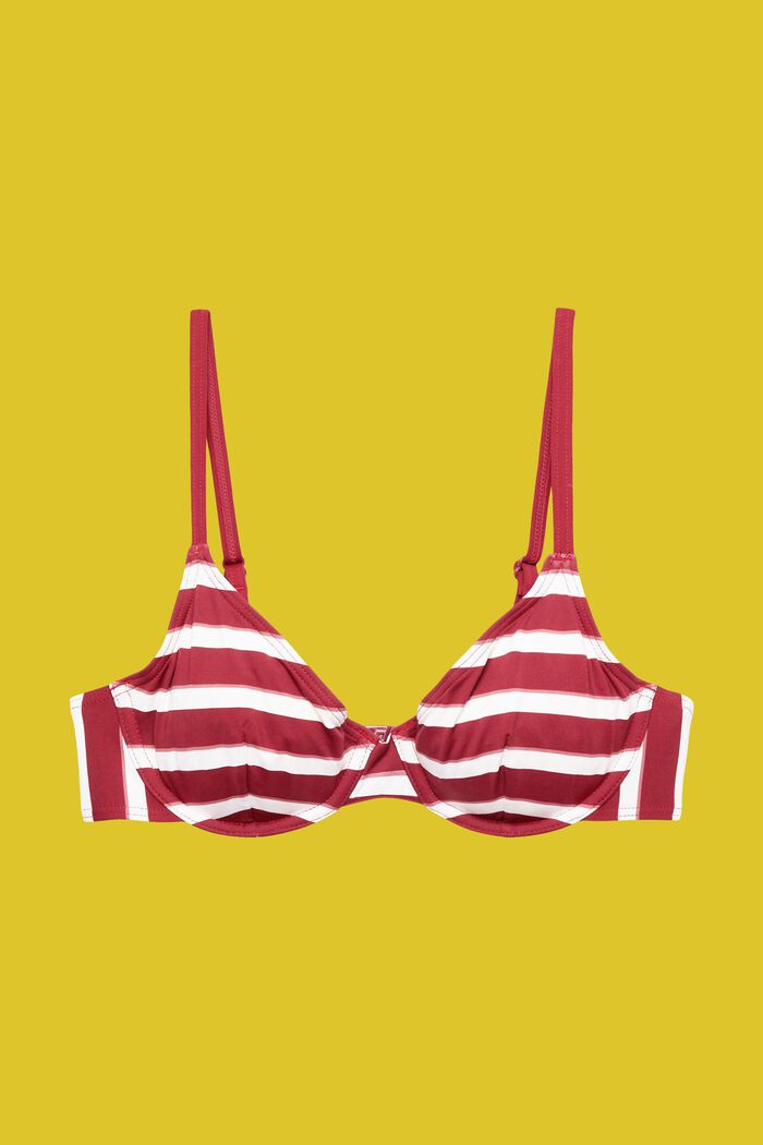 Bikini-Top mit Bügel-Cups, DARK RED, detail image number 4