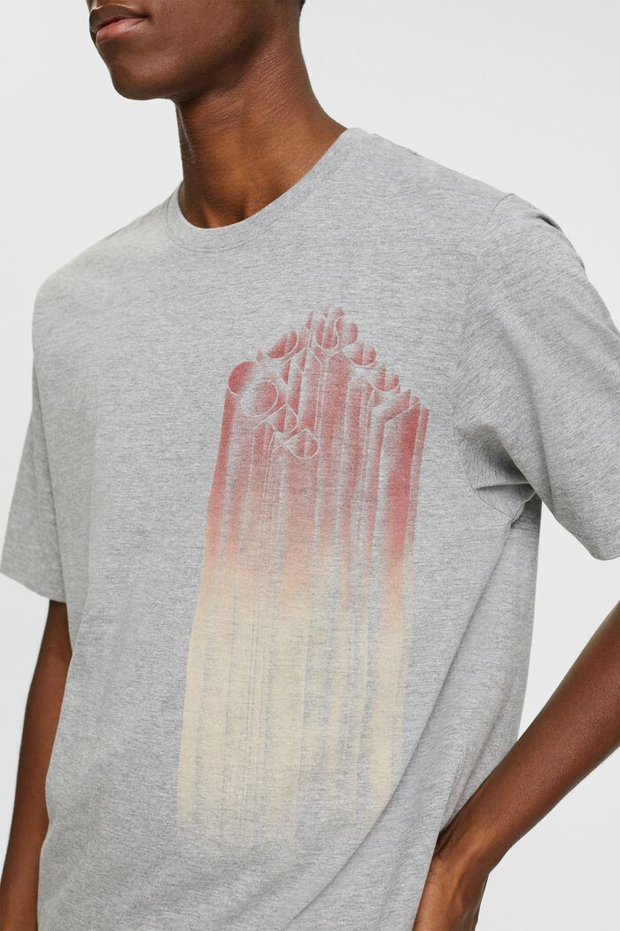 Jersey-T-Shirt mit Print, LENZING™ ECOVERO™, MEDIUM GREY, detail image number 2