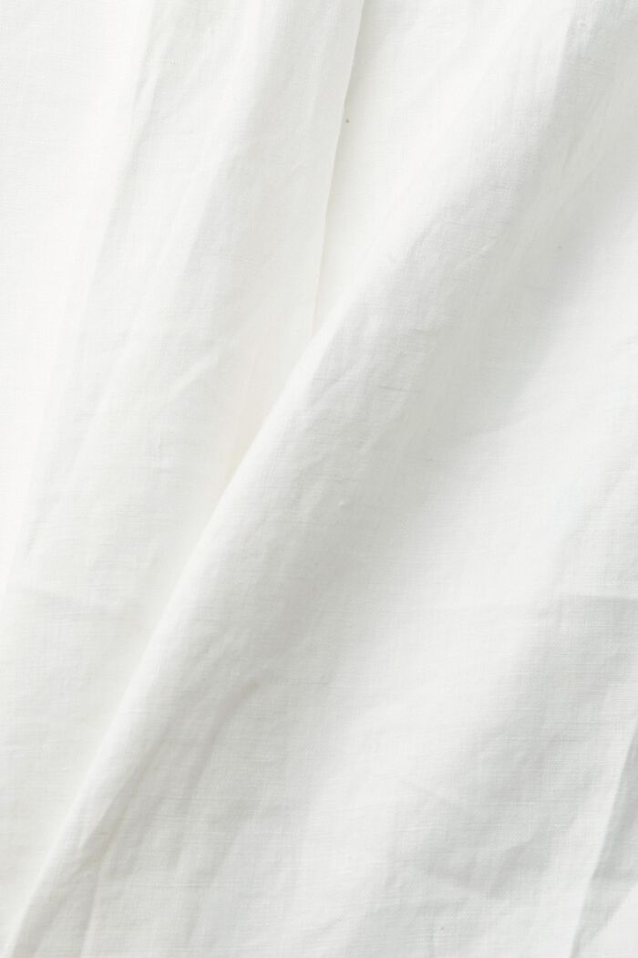 Bluse aus 100% Leinen, WHITE, detail image number 4