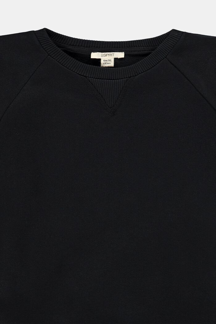 Sweatshirt aus Baumwolle, BLACK, detail image number 2
