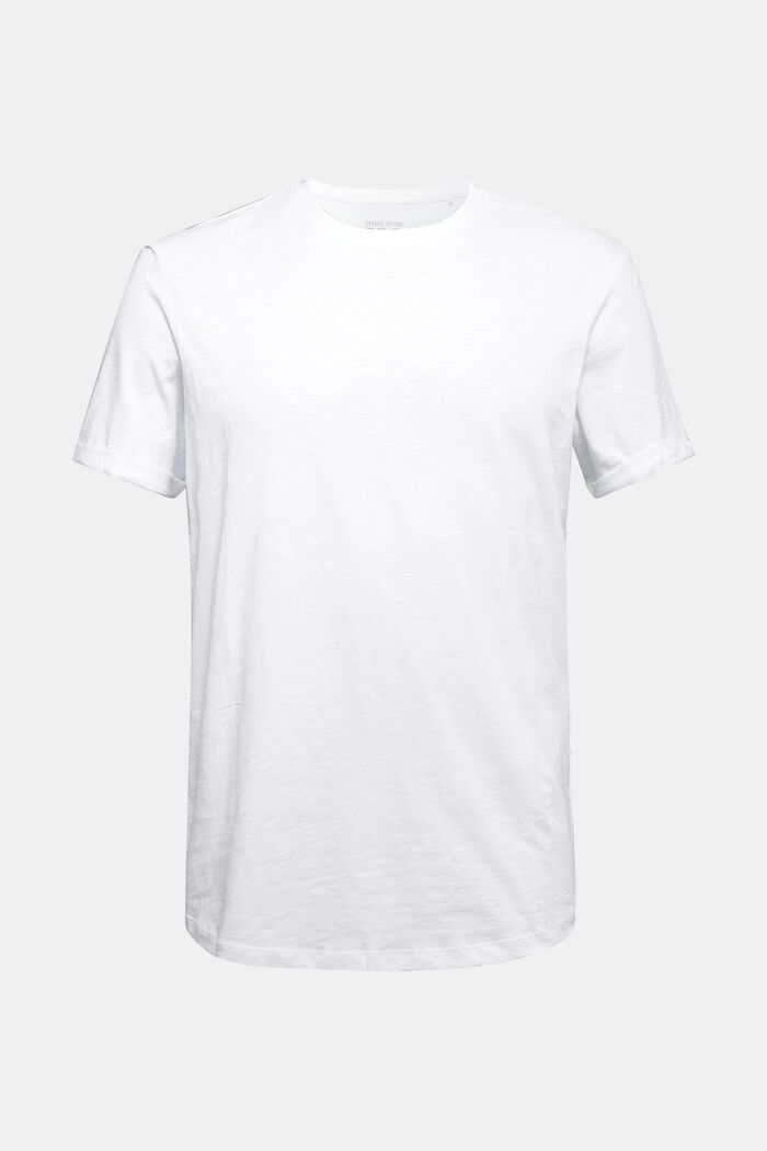 Jersey-Shirt aus 100% Organic Cotton, WHITE, overview