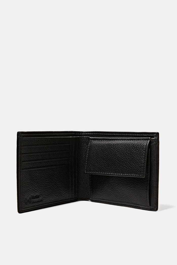 Geldbörse aus Leder, BLACK, detail image number 2
