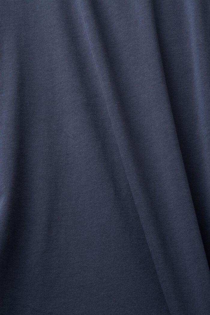 Rundhals-T-Shirt aus Jersey, 100 % Baumwolle, NAVY, detail image number 5