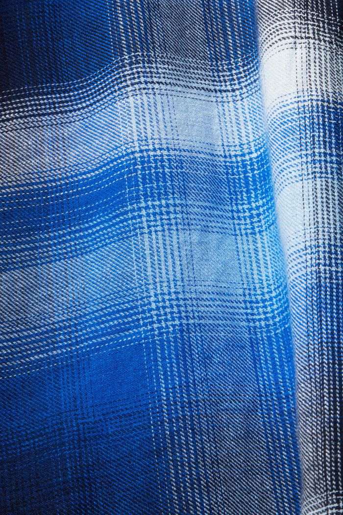 Karohemd aus Baumwolle und Hanf, BLUE, detail image number 5