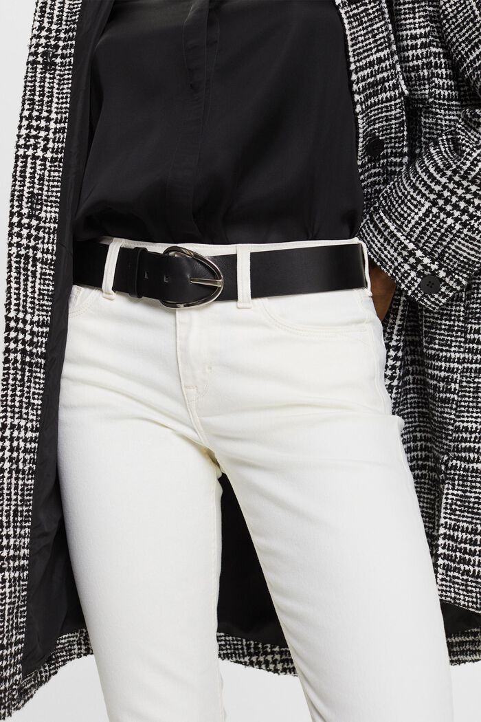 Mid-Rise-Jeans mit geradem Bein, OFF WHITE, detail image number 2