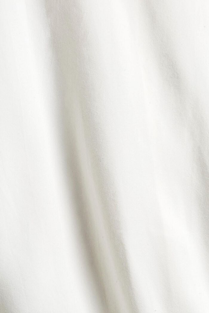 Bluse mit Rüschen, LENZING™ ECOVERO™, OFF WHITE, detail image number 4